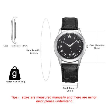 Quartz Men's Watch Business Roman Scale