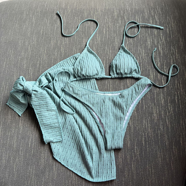 Swimsuit Backless Drawstring Banded Bikini Suit