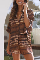 New Loose Casual And Comfortable Women's Short-sleeved Shorts Shirt Two-piece Set