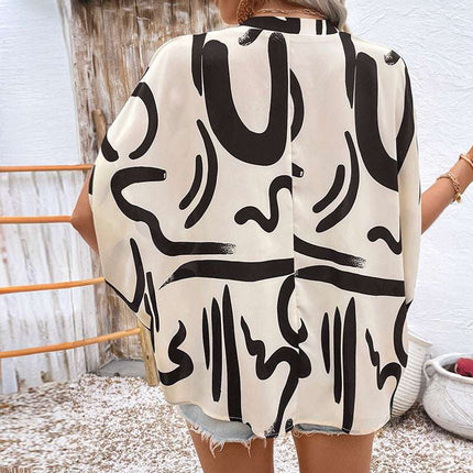 Summer Loose Printed Shirt For Women