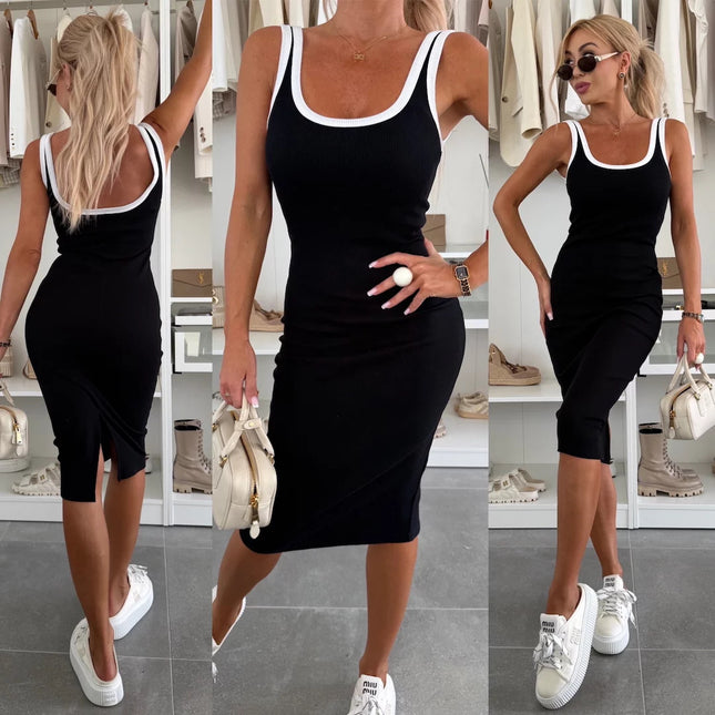 Summer Camisole Dress Women's Slim Fit Slimming Mid-length Dress Sexy Hip Skirt Women