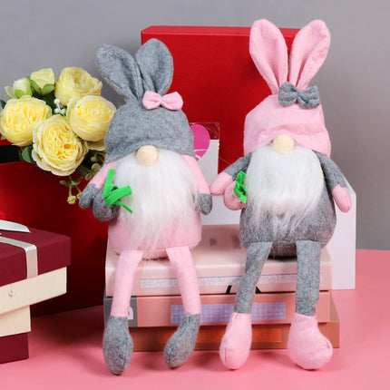 Easter Rabbit Doll Creative Faceless Doll Scene Decoration Ornaments