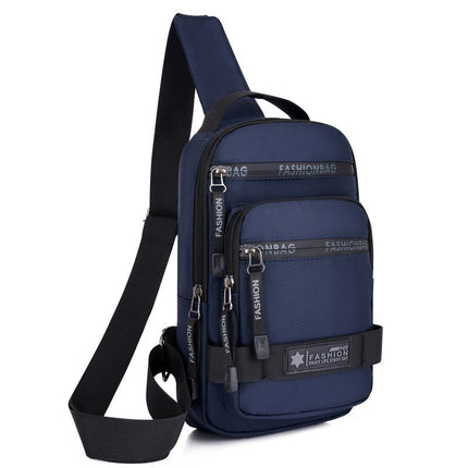 Men's One-shoulder Oxford Cloth Travel Casual And Lightweight Chest Bag