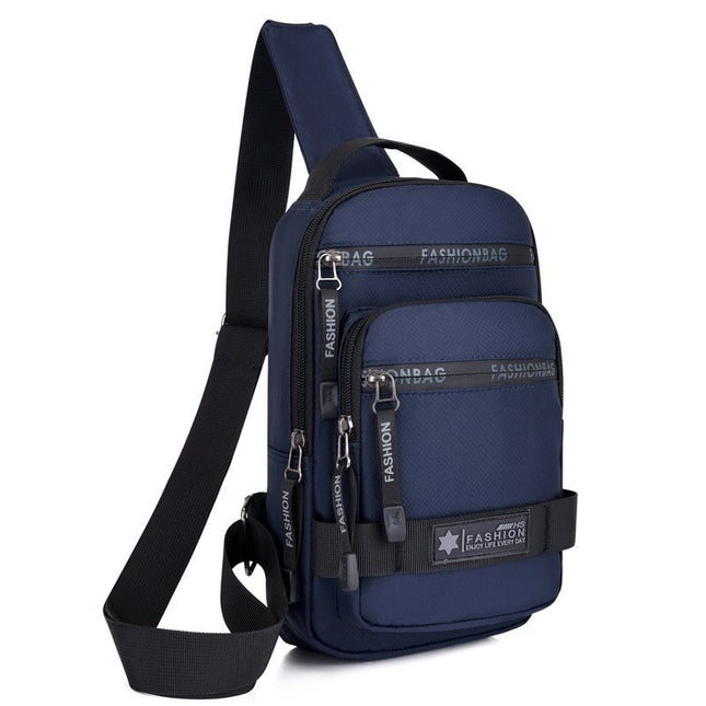 Men's One-shoulder Oxford Cloth Travel Casual And Lightweight Chest Bag