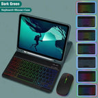 Dark Green Keyboard And Mouse
