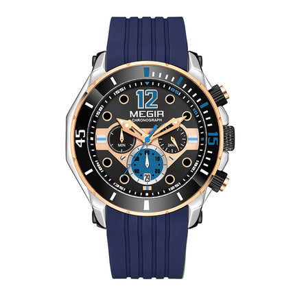 Multifunctional Timing Luminous Waterproof Silicone Sports Watch