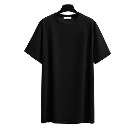 Extra Large Flattering Loose Mid-length Short-sleeved T-shirt For Women