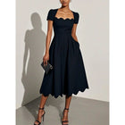 Digital Printing Square Collar Dress