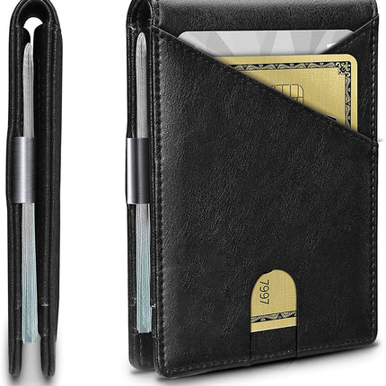 Inner And Outer Leather Anti-theft Swiping Men's Card Holder
