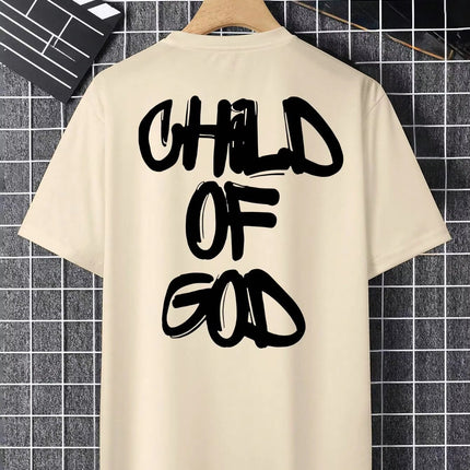 Personality Letter Pattern Oversized T-shirt Men
