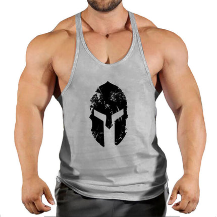 Fitness Men's Loose Sports Waistcoat Sleeveless I-shaped Hurdle Training Clothes Thin Strap Vest