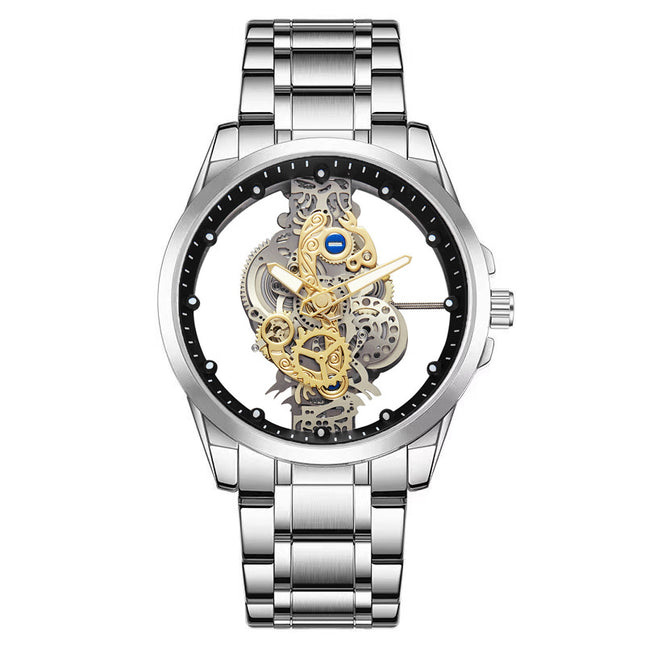Double-sided Transparent Cutout Automatic Men's Mechanical Watch