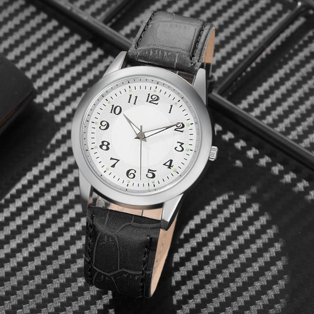 Men's Leather Belt Quartz Watch