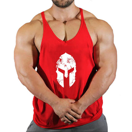 Fitness Men's Loose Sports Waistcoat Sleeveless I-shaped Hurdle Training Clothes Thin Strap Vest