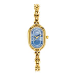 Gold Strap Blue Plate