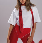 Oversized White T-shirt With Women's Print