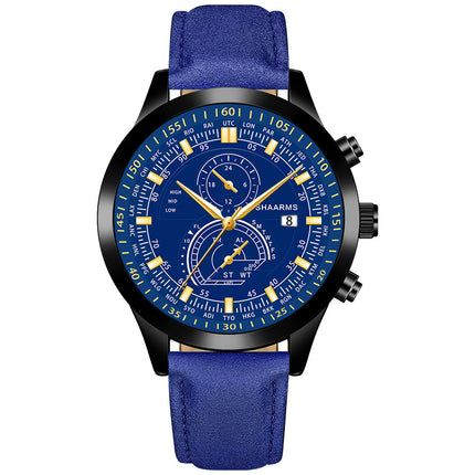Men's Casual Simple Belt Watch