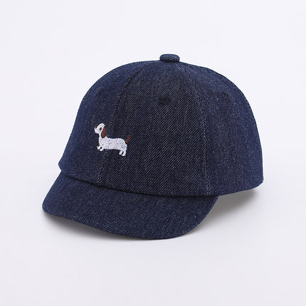Babies' Spring And Summer Denim Puppy Cute Small-month Baseball Cap
