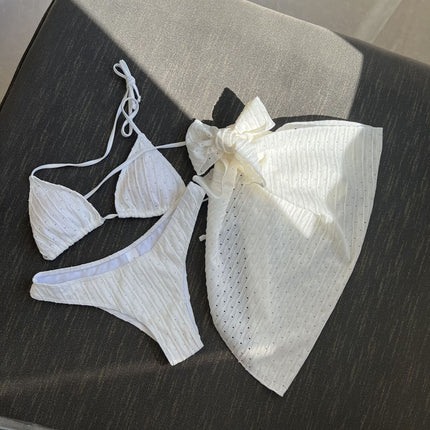 Swimsuit Backless Drawstring Banded Bikini Suit
