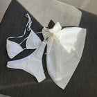 Swimsuit Backless Drawstring Banded Bikini Suit