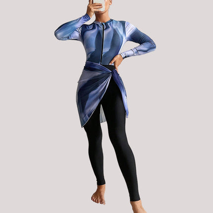 Conservative Swimwear Long Sleeve Surfing Suit Sports Sun Protection