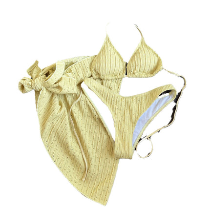 Swimsuit Backless Drawstring Banded Bikini Suit