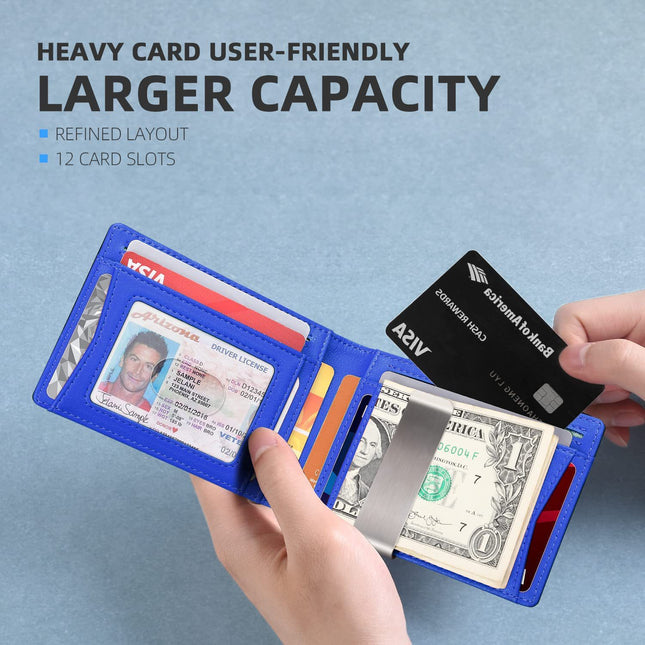 Inner And Outer Leather Anti-theft Swiping Men's Card Holder