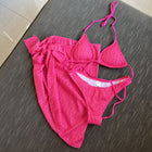 Swimsuit Backless Drawstring Banded Bikini Suit