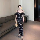 Pure Desire Polka Dot Brace Dress Women