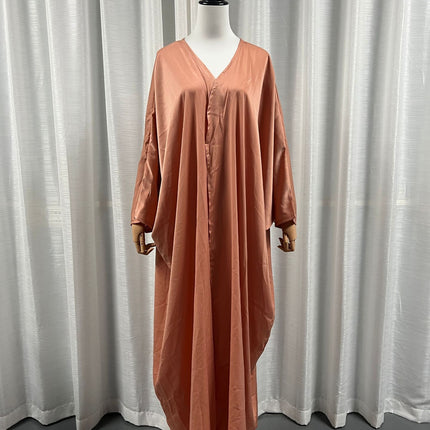 Women's Fashion European Muslim Satin Robe