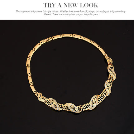 Four-piece Set Of New Hot Style Earrings Bracelets And Rings