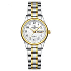 Gold White Steel Women