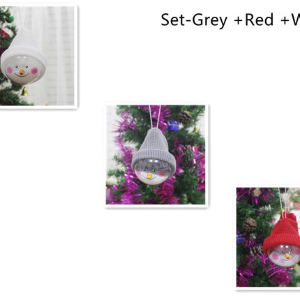Christmas decorations creative Christmas Snowman children toys plastic Christmas Ball Christmas Pendant