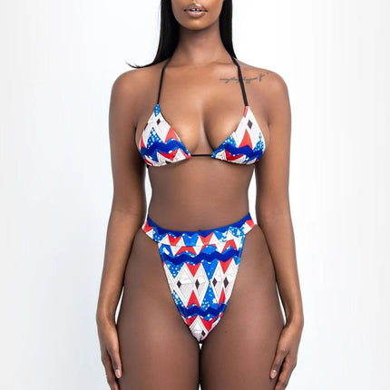 Split swimsuit bikini