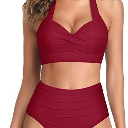 Split Bow Bikini Seaside Vacation Swimwear