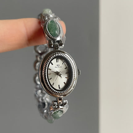 Jade Oval Small Dial Watch Female Bracelet