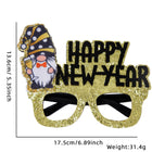 2024 New Year Party Funny Holiday Decorative Glasses Photo Props Glasses Frame