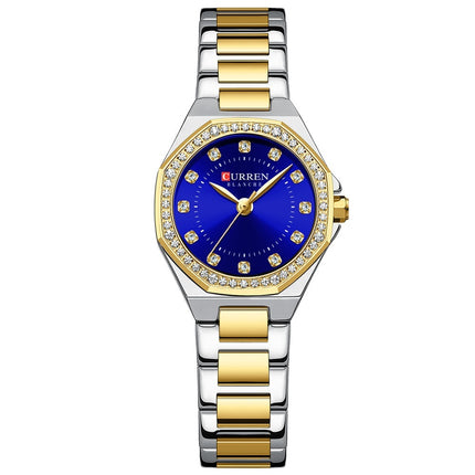 Small Dial Waterproof Rhinestone Watch