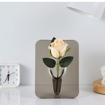 Transparent Acrylic Vase Flower Container Home Homestay Hotel Photo Frame Decoration