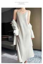 Spring And Summer New Silk Satin High-grade Suspenders Dress Women