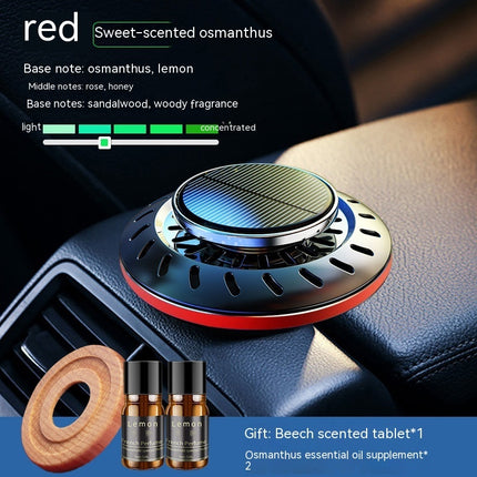 Solar Rotating Car Perfume Creative Car Interior