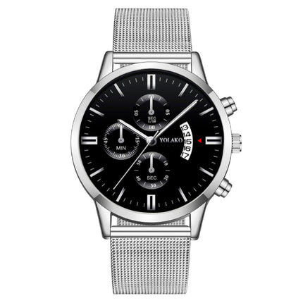 Fashion Calendar Six-pin Three-eye Men's Watch