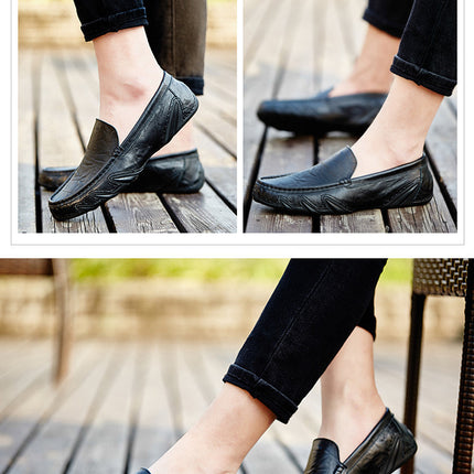 Retro British Style Small Leather Shoes For Men