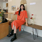 Plus Size Short Sleeve Casual Dress Women