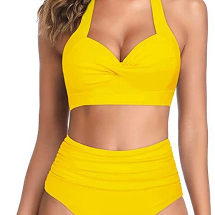 Split Bow Bikini Seaside Vacation Swimwear