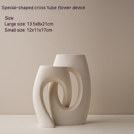 Ceramic Vase Circle Vase Second Generation Decoration Crafts Soft Vase