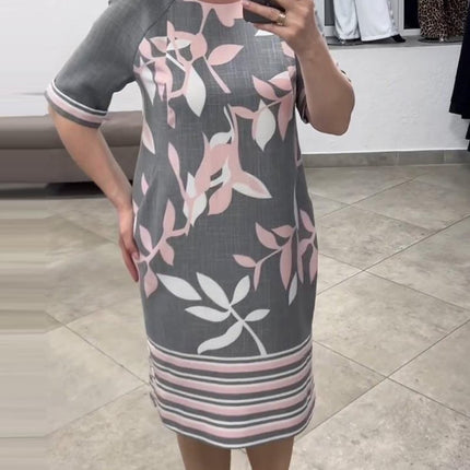Plus Size Women's Printed Dress
