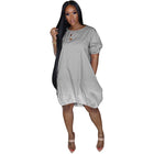 Plus Size Women's Gradient Dress