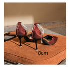 High Heels Stiletto Toe Box Buckle Sandals