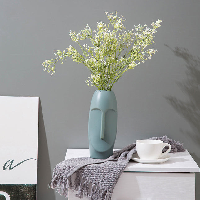Plastic Imitation Enamel Vase Modern Simple Abstract TV Cabinet Decorations